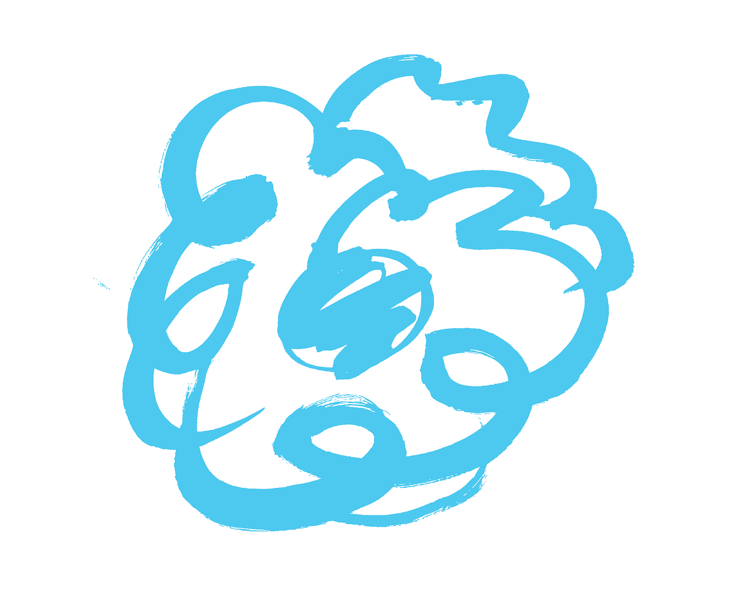 An illustration of a blue flower.